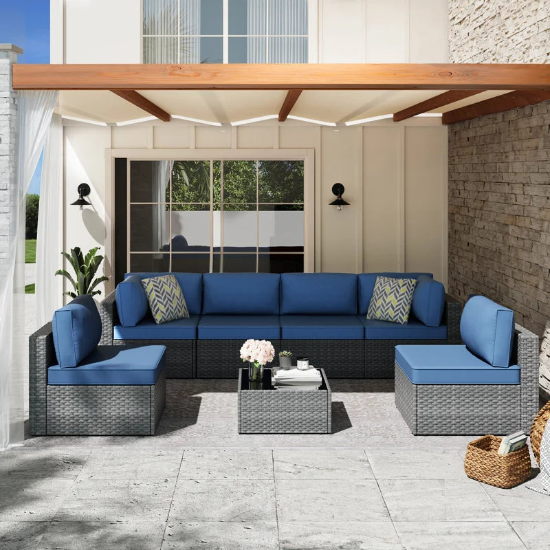Alivia 6-Person Outdoor Patio Set Seating Group with Cushions